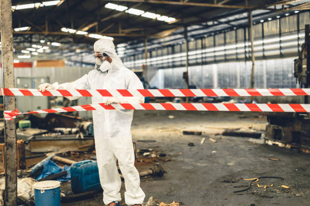 Professional Biohazard technician working in Henniker, NH